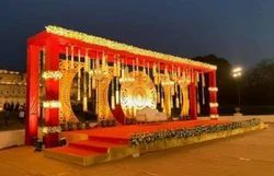 Indian Milky White Fiber Wedding Stage