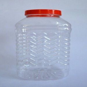 Transparent PET Plastic Chocolate Jar