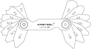 Stainless Steel Radius Gauge 1 To 25mm, For Industrial