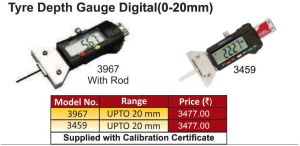 Kristeel 0-50 Mm Tyre Depth Gauge, Model: Tdg S