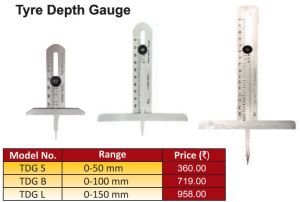 Kristeel 0-50 Mm Tyre Depth Gauge, Model: Tdg S