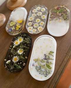Resin Flower Preserve Photo Frame