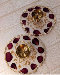 Resin Varmala Flower Preservation Photo Frame