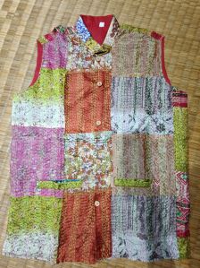 Ladies Kantha Work Baul Silk Jacket