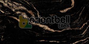 800X1600mm Super Gloss Black Golden Marble