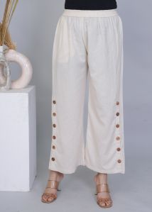 Ladies Khadi Side Button Pant