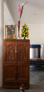 4 Door Antique Handcraft Teak Wood Almirah