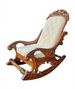 Solid Wooden Teak Wood Relaxing Rocking Chair