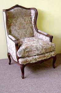 1 Seater Solid Wooden Wing Chair Armrest Chair