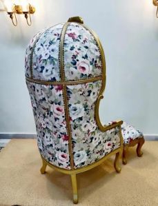 High Back Solid Wooden Balloon Chair