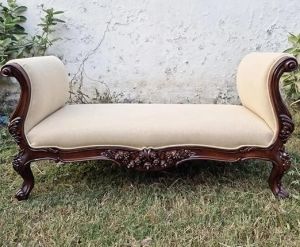 3 Seater Solid Sheesham Wooden Handcarved Sofa Lounge