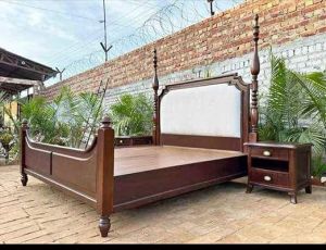 Solid Wood King Size Bed