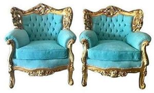 5 Seater Golden Solid Wooden Handcarved Sofa Set