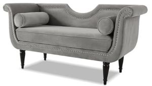 3 Seater Grey Solid Wooden Sofa