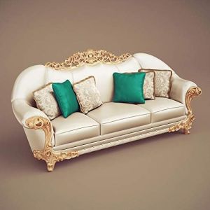 3 Seater Solid Wooden Hand Carving Sofa