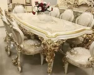 8 Seater Royal Luxury Premium Teak Solid Wood Dining Set