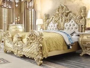 Premium Teak Solid Wood King Box Bed