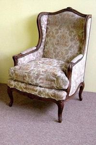1 Seater Solid Wooden Wing Chair Armrest Chair