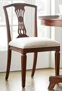 2 Seater Brown Solid Sheesham Wooden Dining Chair Set