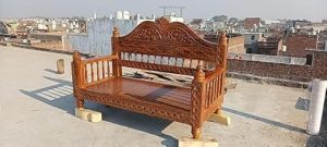 Solid Wood Carving Hanging Swings