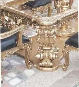8 Seater Solid Teak Wooden Handcraft Royal Dining Table