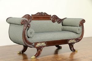 2 Seater Sheesham Wood Couch Victorian Style Sofa