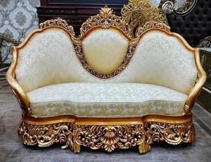 7 Seater Muskan Arts Solid Wooden Hand Carved Sofa Set