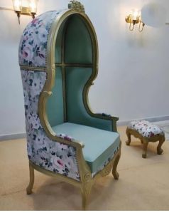 High Back Solid Wooden Balloon Chair