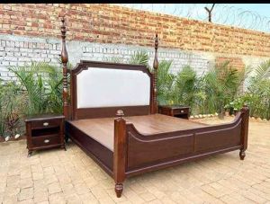 Solid Wood King Size Bed