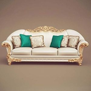3 Seater Solid Wooden Hand Carving Sofa