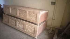 Solid Wooden Handcraft King Size Bed