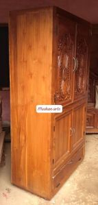 4 Door Antique Handcraft Teak Wood Almirah