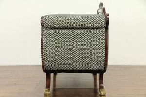 2 Seater Sheesham Wood Couch Victorian Style Sofa