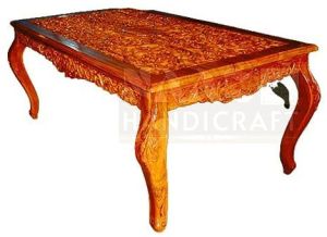 6 Seater Teak Wood Luxury Dining Set