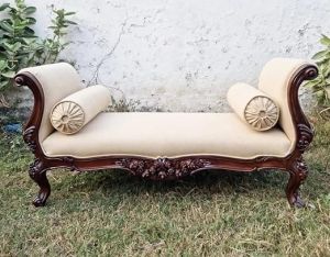 3 Seater Solid Sheesham Wooden Handcarved Sofa Lounge