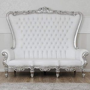 3 Seater Solid Wooden High Back Sofa