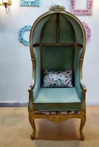 High Back Solid Wooden Balloon Chair