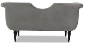 3 Seater Grey Solid Wooden Sofa