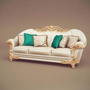 3 Seater Solid Wooden Hand Carving Sofa