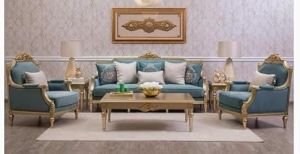 5 Seater Antique Teak Wood Hand Crafted Sofa Set