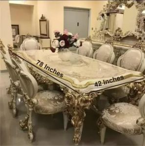 8 Seater Royal Luxury Premium Teak Solid Wood Dining Set