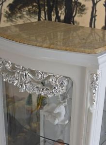 Solid Wooden Crockery Display Cabinet