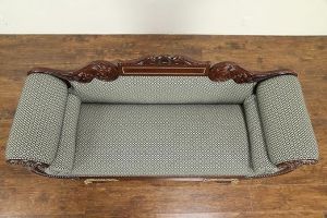 2 Seater Sheesham Wood Couch Victorian Style Sofa