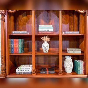Solid Teak Wood Handcarved Storage Cabinet