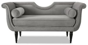 3 Seater Grey Solid Wooden Sofa
