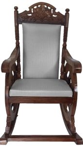 Bown Solid Wooden Rocking Accent Chair
