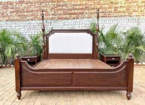 Solid Wood King Size Bed