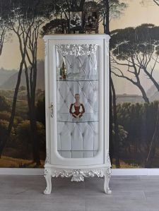 Solid Wooden Crockery Display Cabinet