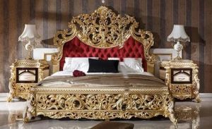 Solid Wooden Handcraft King Size Bed