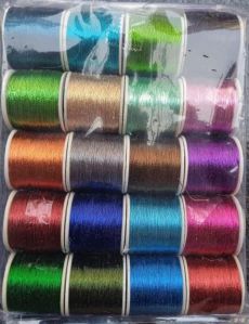 multi colour cotton jari thread